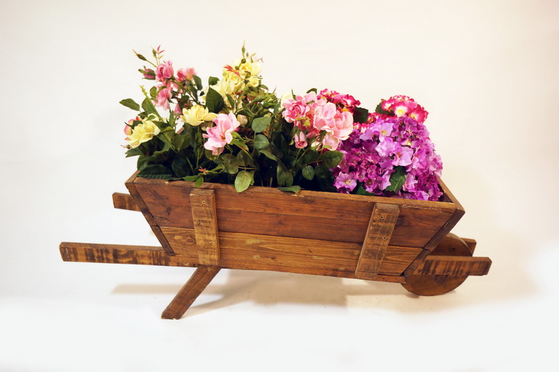 carretilla decorativa madera 43x43x105-63 1u